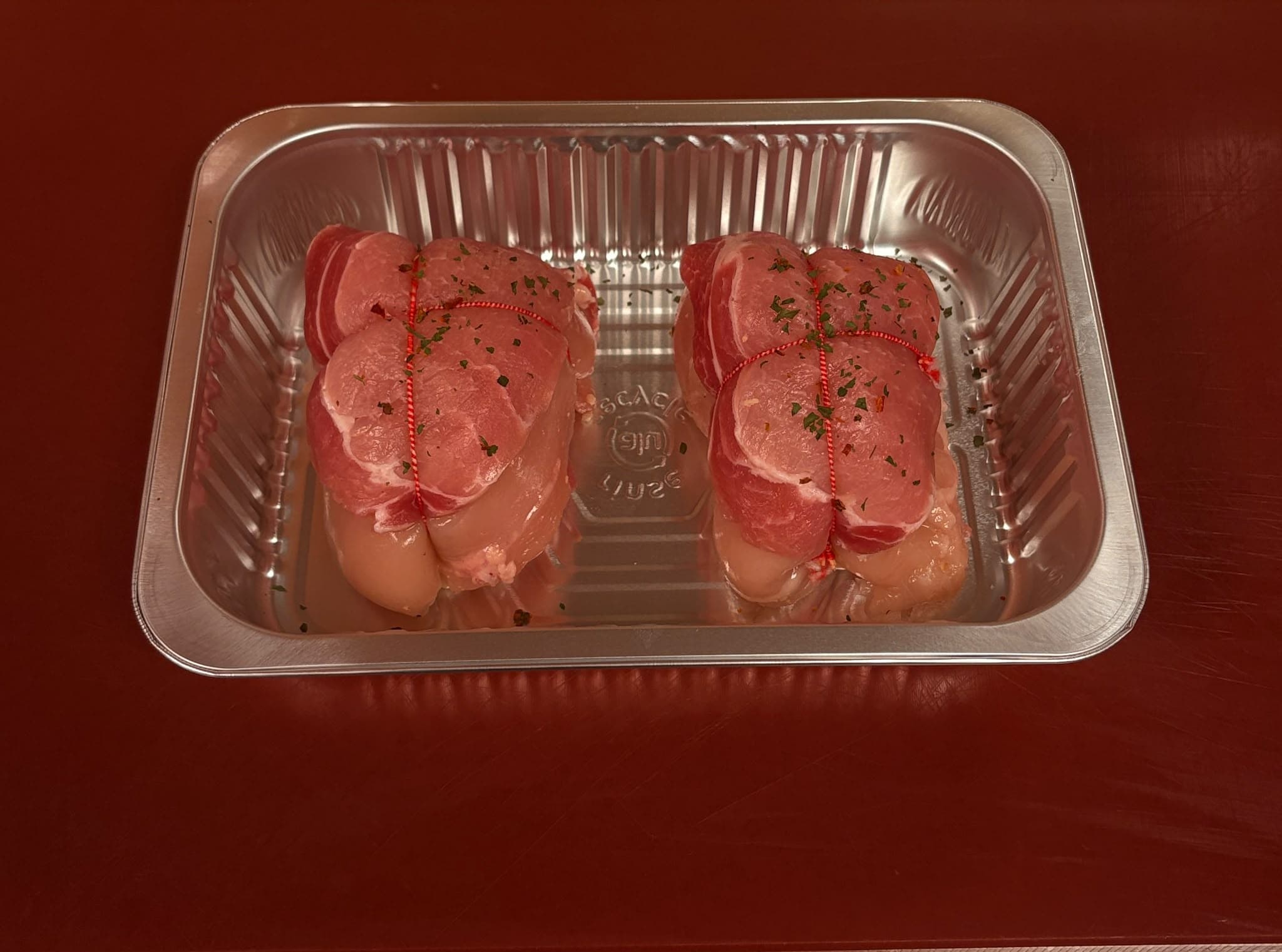 2 Extra Large Chicken Fillets Wrapped In Bacon