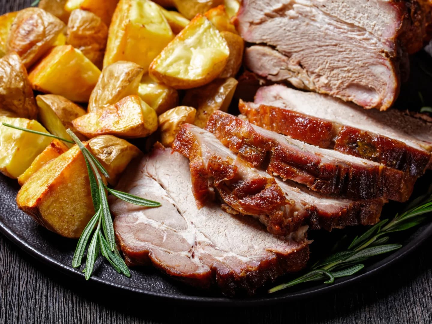 A freshly roasted joint with golden roast potatoes, from Terry’s existing website