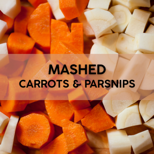 mashed carrots and parsnips